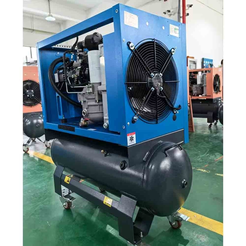 Mini Küçük Endüstriyel Kompresör 2.2kw 3.7kw 4.5kw 5.5kw 7.5kw 9kw Tanklı Tek Fazlı Vuruşlu Hava Kompresörü