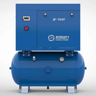 Jufeng tek fazlı kalıcı mıknatıs vida hava kompresörü 10hp 7.5kw